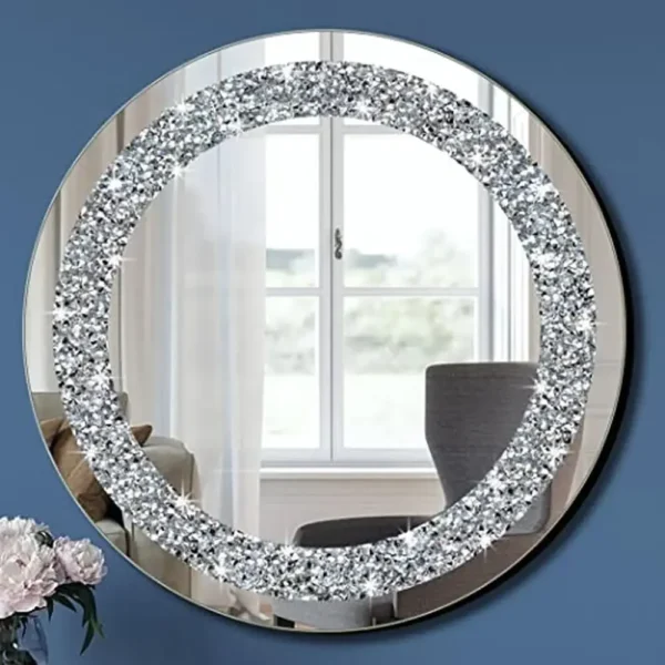 Round Silver Mirror20x20x1 in.